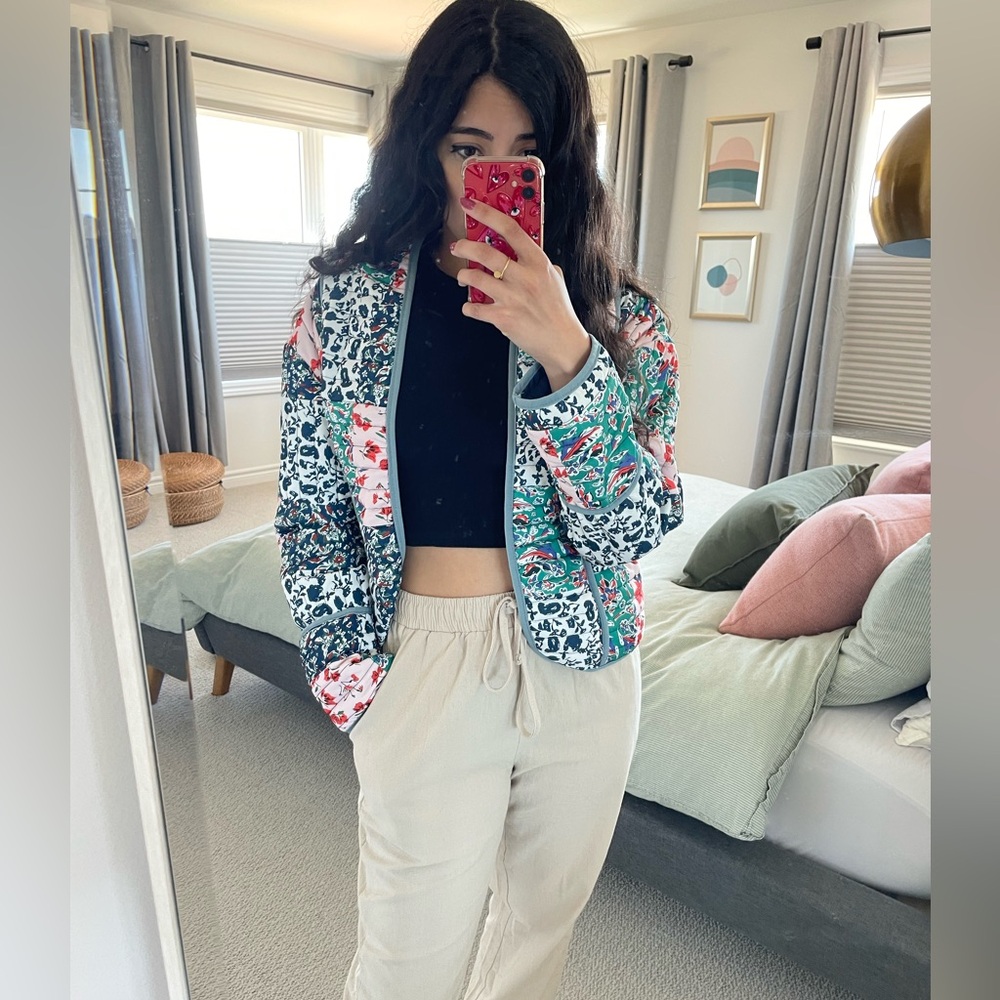 Quilted Patchwork Bomber Jacket